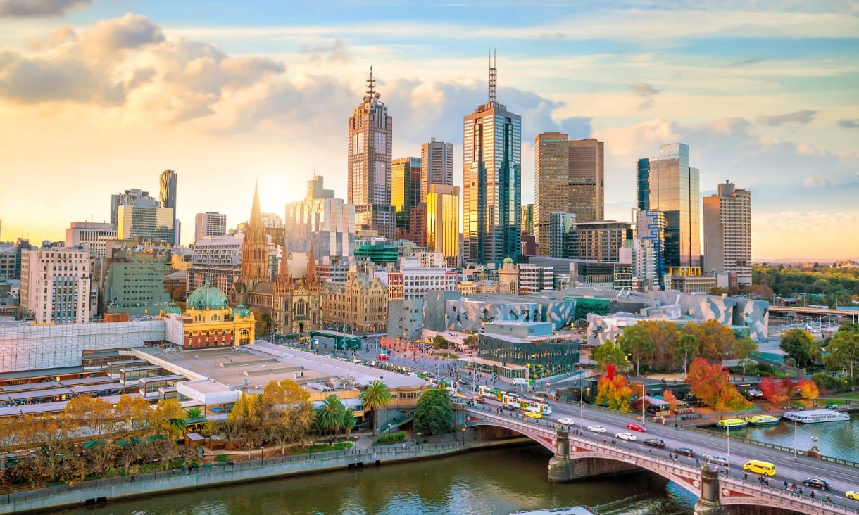 Melbourne city skyline